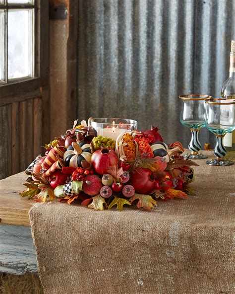 MacKenzie-Childs Autumn Harvest Candle Centerpiece