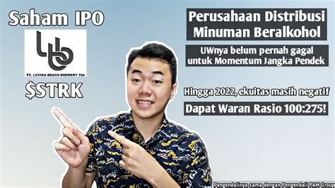 IPO STRK LOVINA BEACH BREWERY Perusahaan Distribusi Minuman