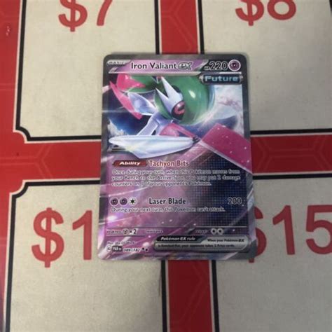 Pok Mon Tcg Iron Valiant Ex Paradox Rift Holo Double Rare Ebay