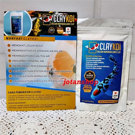 Jual Clay Koi Claykoi Calcium Montmorillonite Mineral Penjernih Air