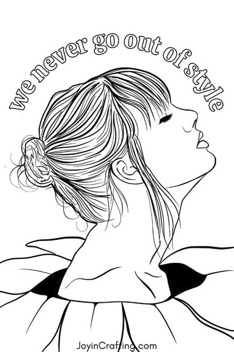 Printable Taylor Swift Lyrics Coloring Pages