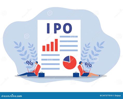 IPO Initial Public Offering Businessman Offer Investing On Laptop