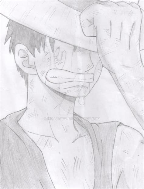 Luffy Sad by Mr-LicorV on DeviantArt