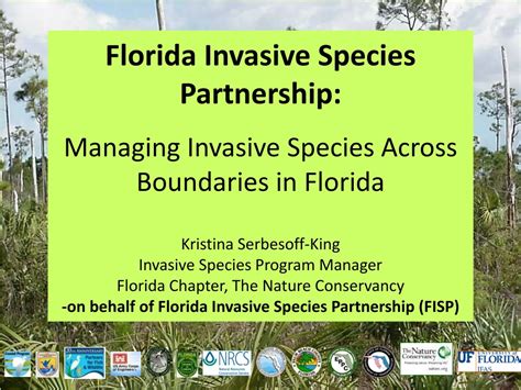 Ppt Florida Invasive Species Partnership Managing Invasive Species Across Boundaries In