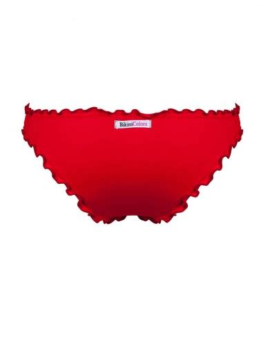 Bikini Triangolino Frou Frou Con Giada O Antigua Rosso