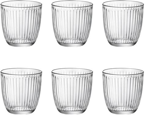 Bormioli Rocco Line Set Gläser 6 Einheiten Set Wasserglas Line Klar