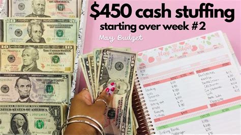 Low Cash Envelope Stuffing Paycheck Cash Stuffing Savings