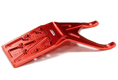 Integy RC Toy Model Hop Ups T8673RED Billet Machined Rear Skid Plate