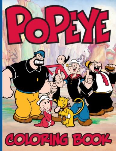 Popeye Coloring Book Simple All Amazing A Collection Books For Adult