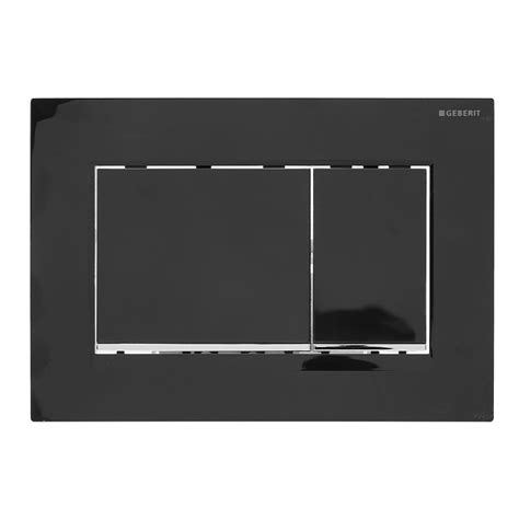 Geberit Actuator Plate Sigma For Dual Flush Black Bright Chrome