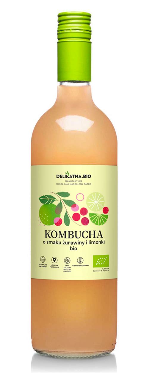 Kombucha O Smaku Urawiny I Limonki Bio Ml Delikatna Zakwasownia