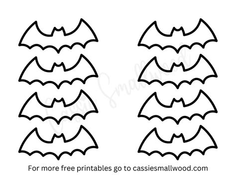 Free Printable Bat Templates Small Medium And Large Cassie Smallwood