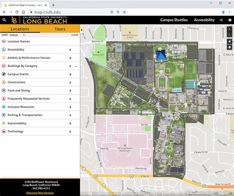 Long Beach Campus Map