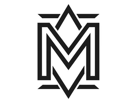 Monogram Modern Letter M Logo Template Png Vector In Svg Pdf Ai Cdr