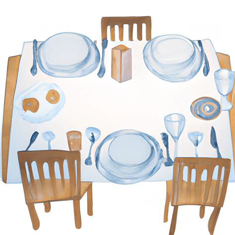 Watercolor Illustration Clipart Banquet Table Simple · Creative Fabrica