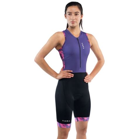 Sub4 Endurance Womens Triathlon Suit Purple Print Sportitude