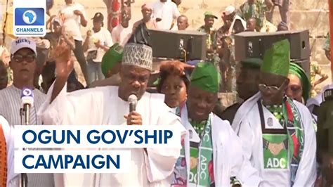 Ogun Govship Campaign Amosun Calls For Support Of Adc Candidate