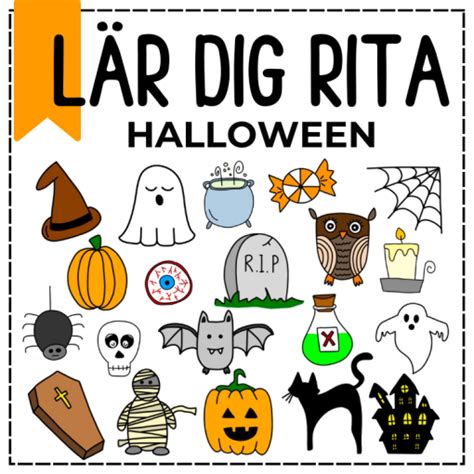 Lär dig rita steg för steg tema halloween Teach Academy