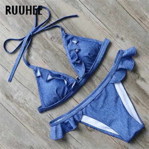 Popular Denim Bathing Suit Buy Cheap Denim Bathing Suit Lots From China