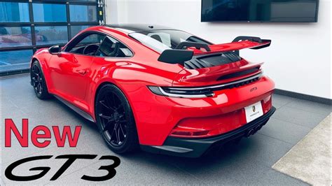 The All New 2022 Porsche 911 Gt3 In Guards Red Detailed Walk Around Youtube