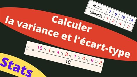 Calculer la variance et l écart type en moins de 2 min YouTube