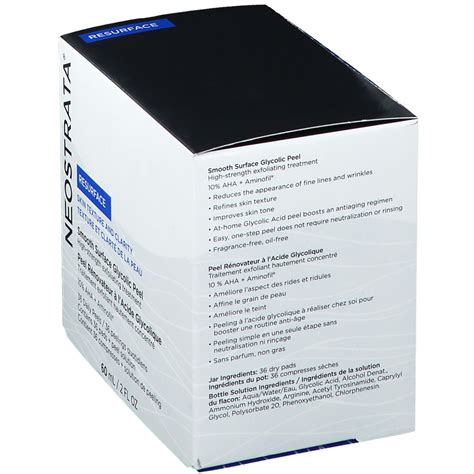 Neostrata Peel R Novateur L Acide Glycolique Compresses Peeling