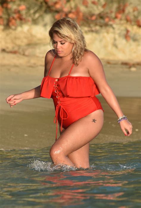 Nadia Essex In Swimsuit At A Beach In Barbados 03 18 2018 Hawtcelebs