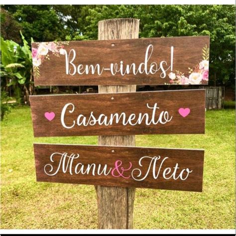 Kit Placas Em Mdf Para Casamento Bem Vindo Casamento Decorada