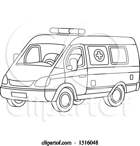 Royalty-Free (RF) Ambulance Clipart, Illustrations, Vector Graphics #3