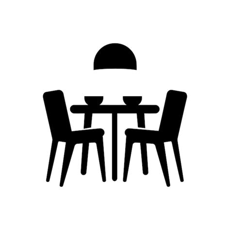 Premium Vector Dining Room Icon Simple Vector Illustration