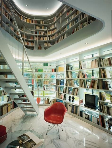 54 Modern Home Library Designs That Stand Out - DigsDigs