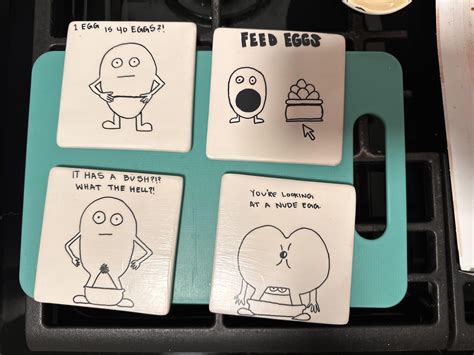 Youre Looking At A Nude Egg Coasters I Made For A Friend R Ithinkyoushouldleave
