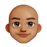 🧑🏽‍🦲 Person: Medium Skin Tone, Bald Emoji on Twitter Emoji Stickers 13.1