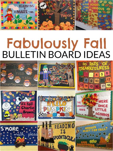 25+ Fall Bulletin Board Ideas | Today's Creative Ideas