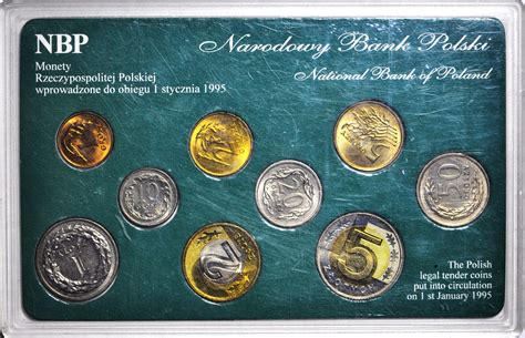 Polska III RP Zestaw Monet Obiegowych NBP Po Denominacji 1990 1995