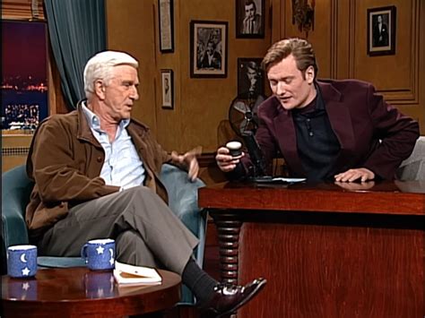 Leslie Nielsen On Late Night With Conan Obrien In 1993 Showing Off