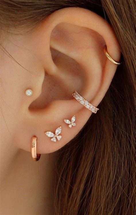 Pin by Vale Vergara on Guardado rápido Ear jewelry Cool ear