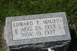 Edward Eugene Maupin 1933 1937 Mémorial Find a Grave