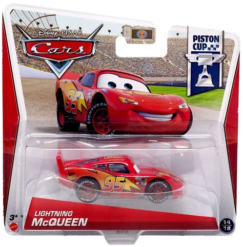 Disney Pixar Cars Piston Cup Lightning McQueen 155 Diecast Car 1418 ...