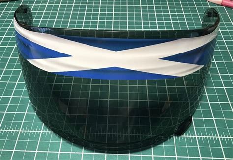 Scotland Flag Helmet Visor Sunstrip Sticker Decal X Stick King