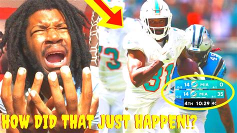 DOLPHINS VS PANTHERS REACTION 2023 CAROLINA PANTHERS VS MIAMI DOLPHINS