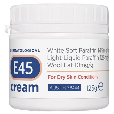 Buy E45 Moisturising Cream For Dry Skin And Eczema 125g Online At