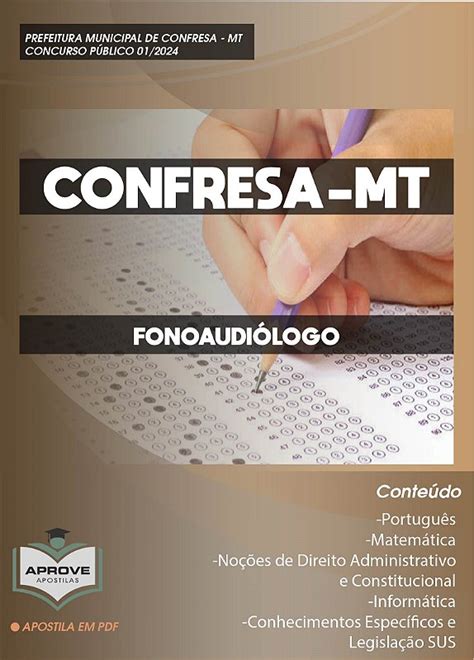 Apostila Confresa Fonoaudi Logo Aprove Apostilas