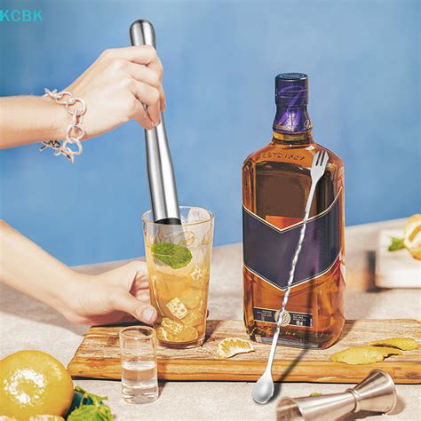 【KC】 Stainless Steel Cocktail Stirrer And Mixing Spoon Professional Bar ...