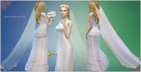 Long Wedding Veil At Fairy Dreams Sims4 Sims 4 Updates Sims 4