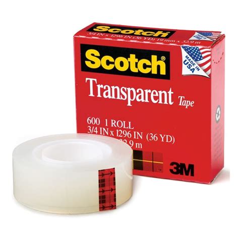 Cinta Scotch Cristal En Caja 19 Mm X 33 M Scotch