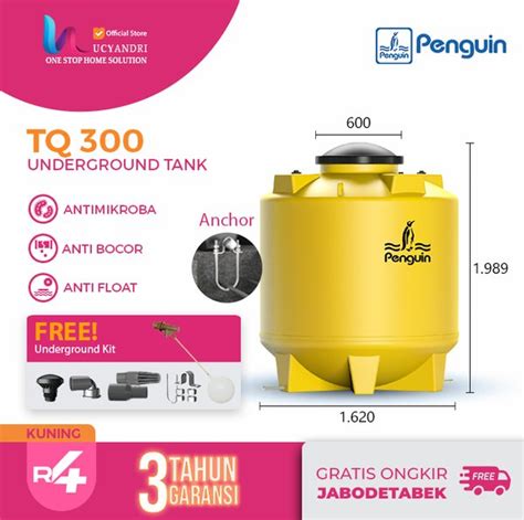 Jual NEW Penguin Tangki Air Tanam TQ 300 Tandon Pendam Toren Ground