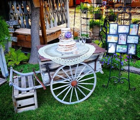 Gorgeous Naked Cake For A Country Chic Wedding