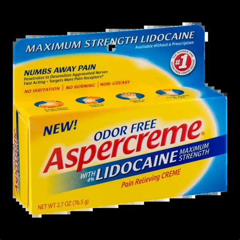 Aspercreme with Lidocaine Pain Relieving Creme Maximum Strength Reviews 2020