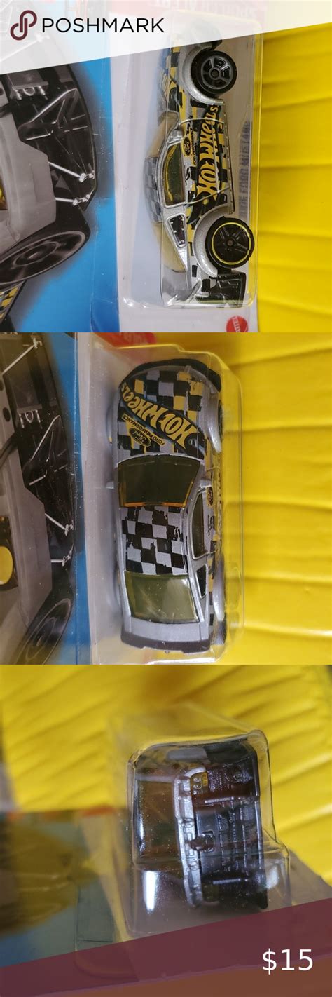 Hot Wheels Ford Mustang Checkered Spoiler Alert Car New